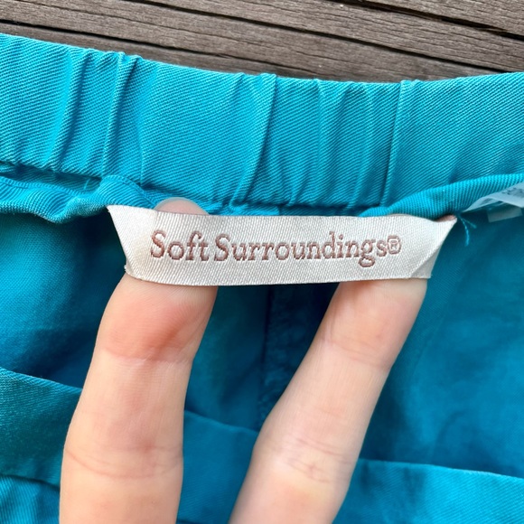 Soft Surroundings Turquoise Skirt Size PM - Picture 4 of 6